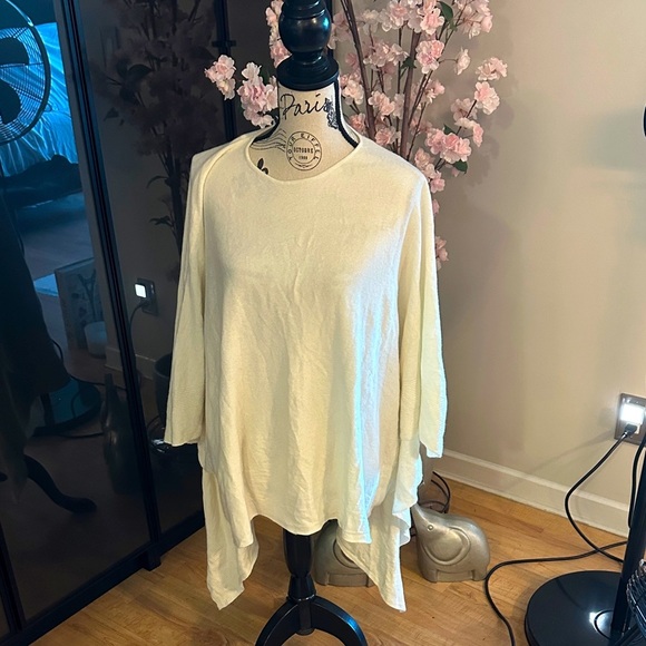 Ted Baker Cream Asymmetrical pull over sweater - Picture 1 of 3